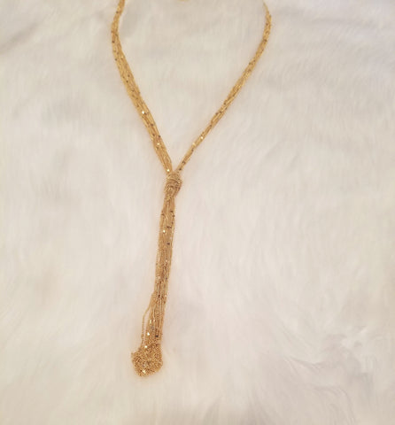 Fashion Layered Gold Knot Necklace