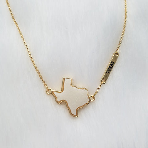 White/ Ivory Druzy Texas Necklace