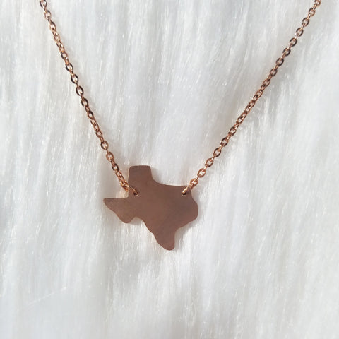 18k Rose Gold Texas Necklace