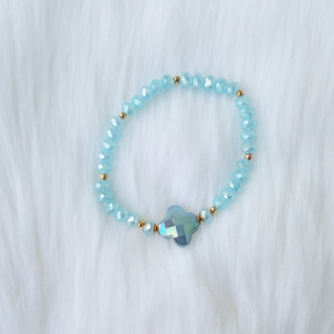 Mad About Blue Beaded Bracelet