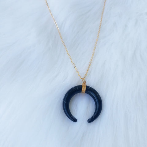 Black Horn Necklace