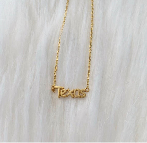 Gold Texas Necklace