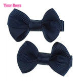 Navy Blue Little Girls Bows