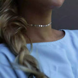 Classic Silver Disc Choker