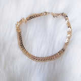 Unique Fish Bone Layered Gold Choker