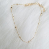 Gold Layered Heart Choker Necklace