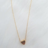 Gold Layered Heart Choker Necklace