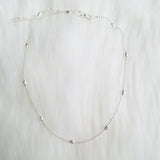 Layered Silver Disc Choker