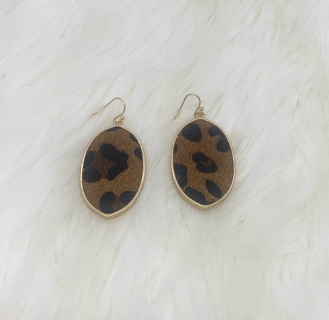 Leopard earrings