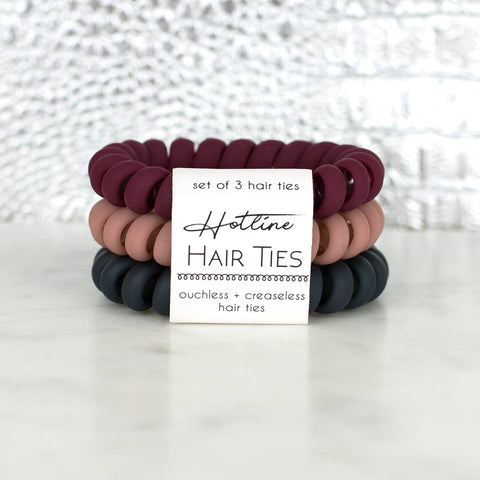 Red Velvet Hotline Hair Ties Matte